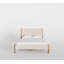 Base de lit en bois massif Ardin avec tête et pied de lit rembourrés crème-62291532-64633175