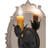 Antonia Steel Candle Wall Light