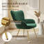 Fauteuil à oreilles Modern Velvet-2051586245