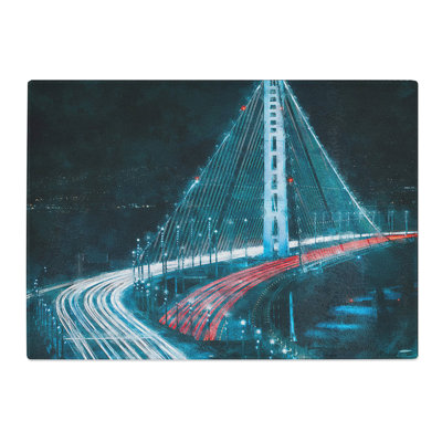 Tempered Glass Oakland Bay Bridge in San Francisco Chopping Board
