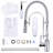 Single Handle Pull Down Sprayer Kitchen Faucet with Soap Dispenser in Chrome-128792075
