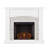 Caldina 45.75'' W White Electric Fireplace