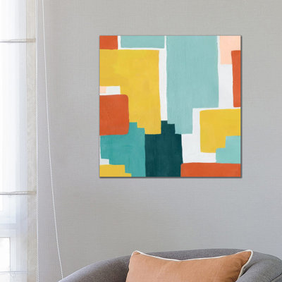 Block Abstract III by Grace Popp - Wrapped Canvas Painting