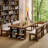 Brown Rectangular Solid Wood Desks-108189766