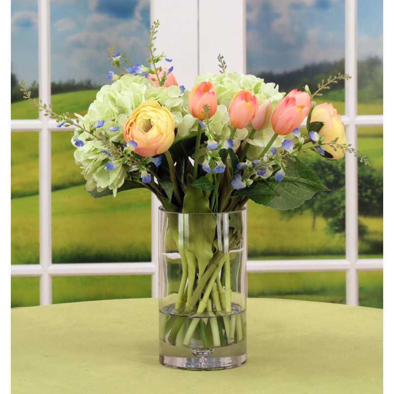 Bouquet d'hortensias de tulipes - 15 pouces