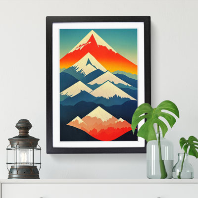 Mountain Art Deco Vol.1 - Picture Frame Print