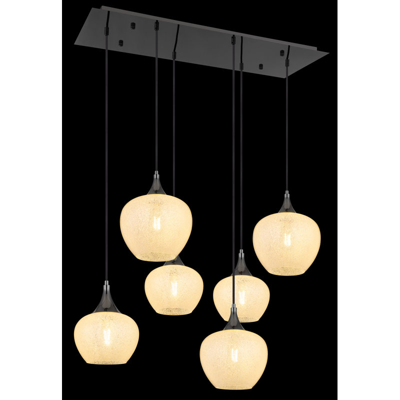 6 - Light Matte Black Pendant