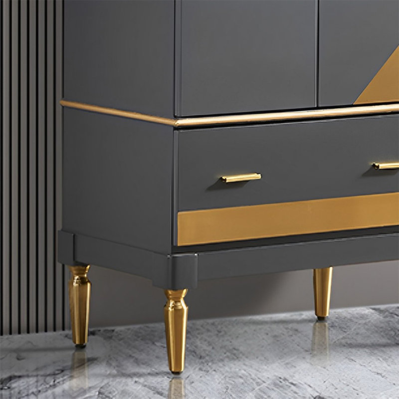 Armoire de rangement réglable à finition matte
