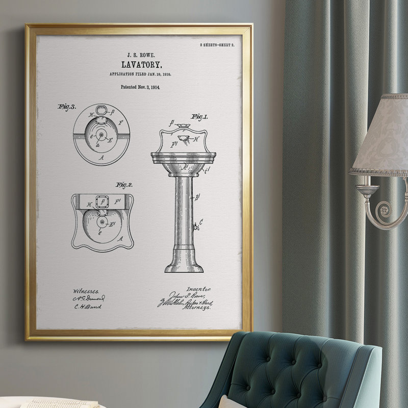 43_ Toile avec cadre de qualité supérieure, H 24,5 po x l 18,5 po x P 1 po, Or