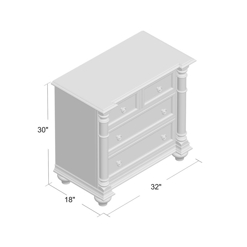 Leesburg 3 - Drawer Nightstand