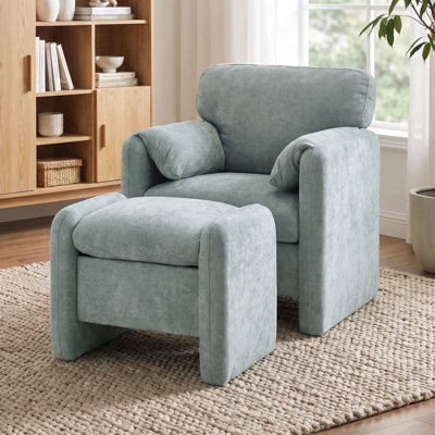 Upholstered Chenille Accent Chair