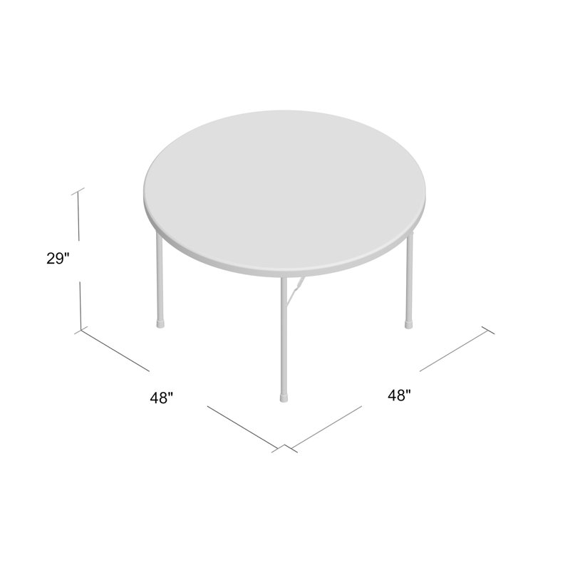 Table pliante rectangulaire 72'', H 29 po x L 48 po x l 28 po