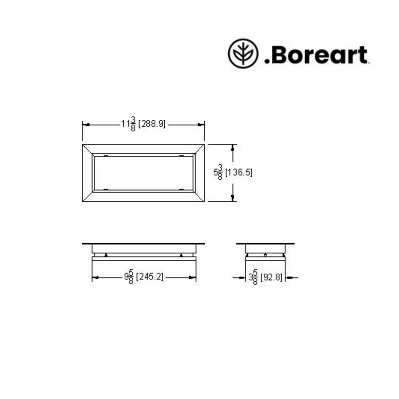 Insert en acier de la gamme Premium 4 X 10, motif rotin, noir, Black