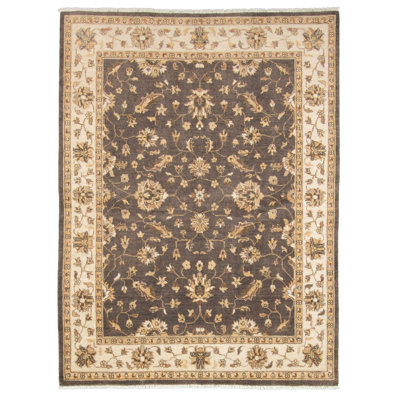 Tapis de zone en laine 5 pi x 6 pi 5 po main-of-kind-noué la 2010 ushak Daylin