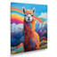 Alpaca In Chile Mountain Rainbow Landscape I - Llama Animal Wall Art-1846792885-1846792880