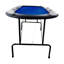 INO Design 73" 8-Player Foldable Poker Table, Light Series With Padded Rails Cup Holders, Red-108112235