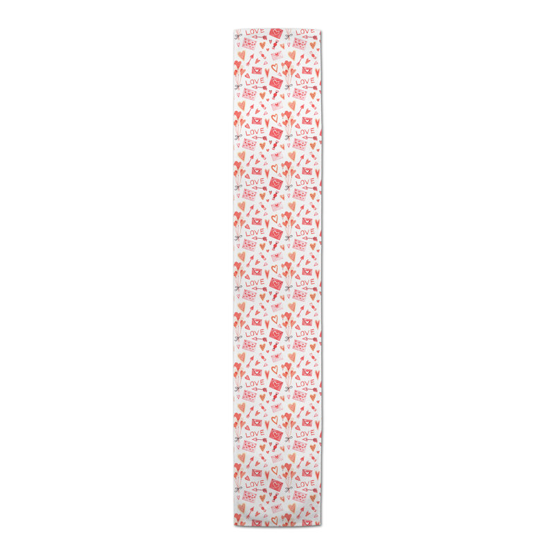 Chemin de table abstrait, 72 po x 16 po