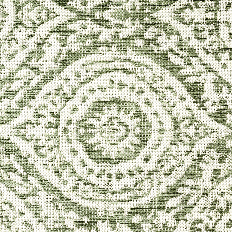 Tapis d'intérieur / extérieur à motif damassé marocain Nicole Miller, Rectangle 7 pi 9 po x 10 pi 2 po