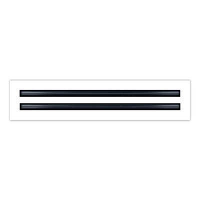 Buildmart - couvercle de ventilation AC moderne 18 x 4 - diffuseur à fente linéaire standard - grille de registre / taille: H 2 po x l 4 po x L 18 po