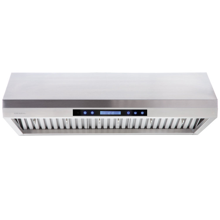 Cavaliere Stainless Steel 1000 CFM Ducted (Vented) Under Cabinet Range Hood with Baffle Filter