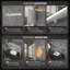 Hendra Recessed Frameless 2 Door Medicine Cabinet with 3 Adjustable Shelves and LED Lighting
