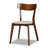 Chartez 5-Pc Dining Set in Light Beige Fabric and Walnut Finish, 31.5'' H X 19.3'' W X 20.1'' D-1140231541