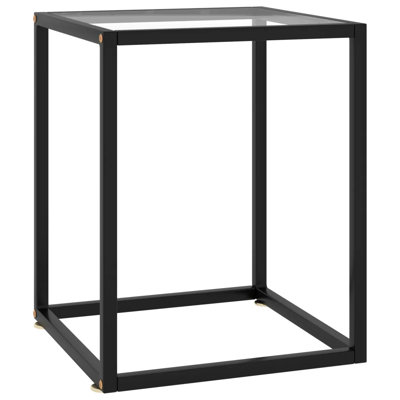 Filadelfio Glass Top Frame End Table