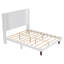 Le grand lit de tête de lit grand, de 54 po de hauteur, blanc, offre un espace de lecture serein et confortable, fabriqué en contreplaqué de qualité, en bois d'hévéa, le pin blanc offre un espace de détente confortable et-788980814-788980815