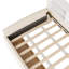 Lit simple rembourré en velours beige avec rangement supplémentaire et roulettes -, revêtement de tiroir pratique, tête de lit confortable, spacieux pour la literie d'articles personnels,-570698294