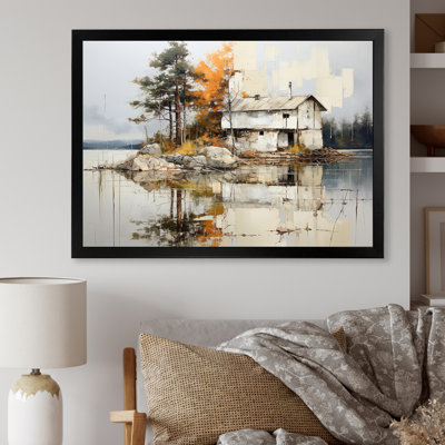 «Lakeside House Autumn Leisure I», reproduction sur toile