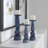 15'' H Glass Tabletop Candlestick with Candle Included