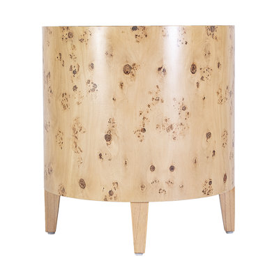 Billie Round Burl End Table