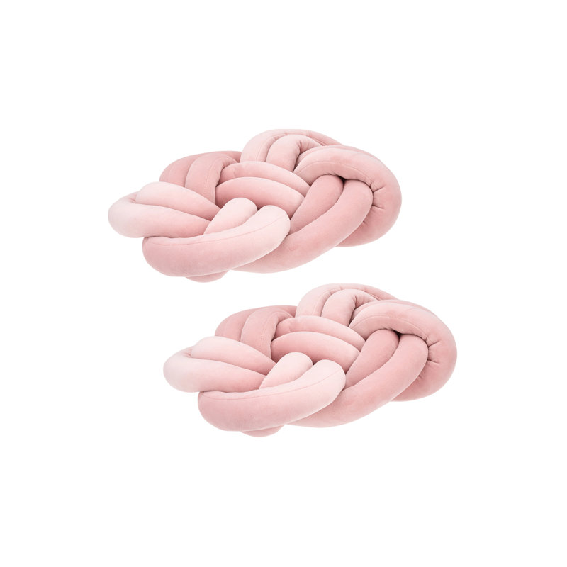 Cotton Backrest Cushion, Pink