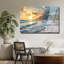 Art mural en verre trempé plage-129870291