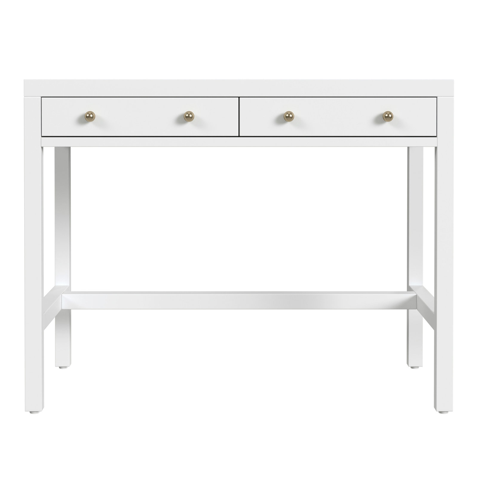 Celine 40" Writing Desk, Smooth White