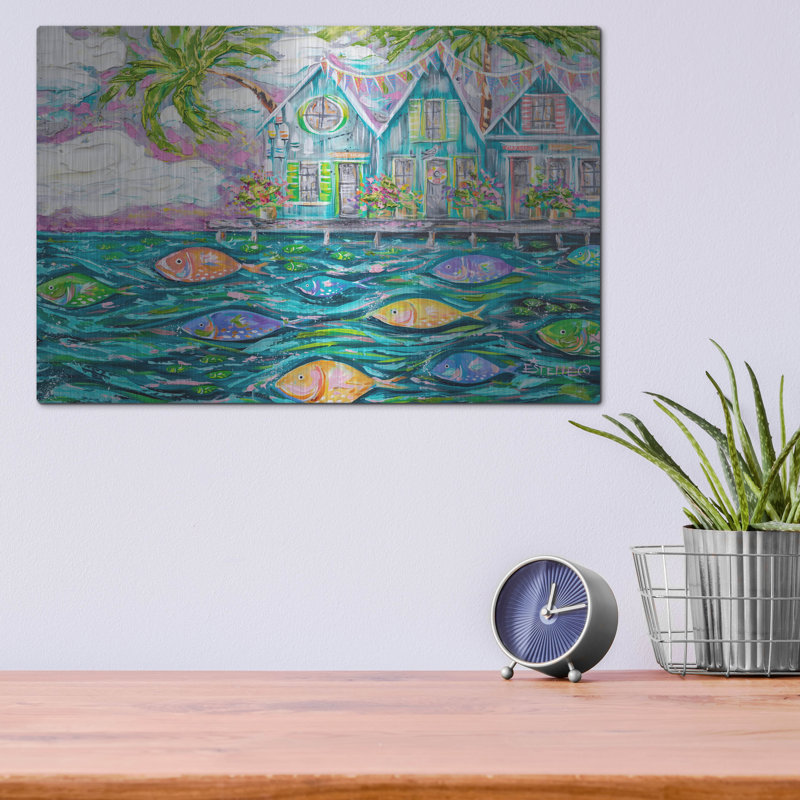 «Dock Of The Bay» par Estelle Grengs, H 12 po x l 16 po