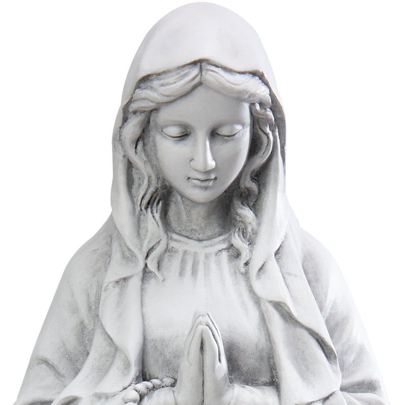 Statue de jardin de la Vierge Marie en oxyde de magnésium fabriquée à la main Eskil