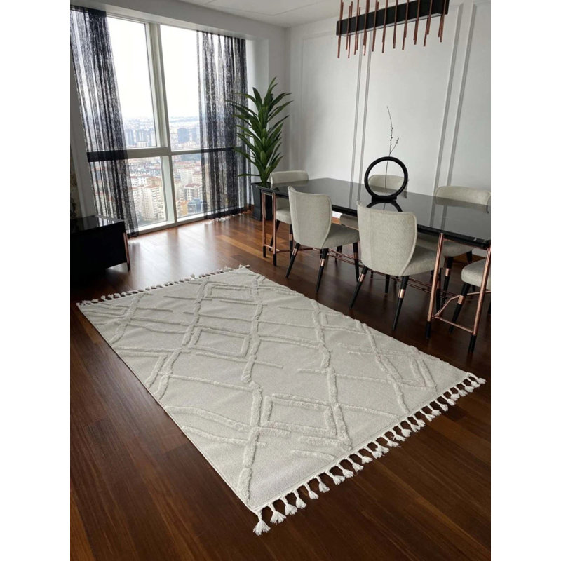 Tilina Cotton Indoor / Outdoor Rug, Rectangle 6'7" x 13'1"