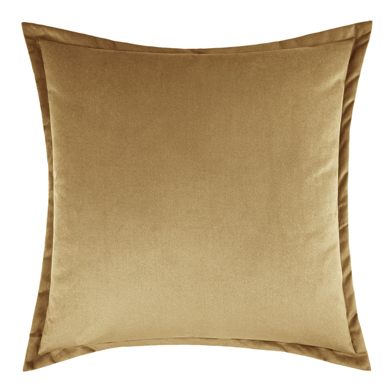 Belvedere Flange Reversible Throw Pillow, Tiger's Eye, Square 20"