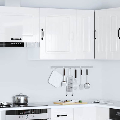vidaXL Oven Cabinets Kitchen Cabinet Oven Unit 2 pcs Lucca Engineered Wood