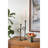 S/2 Black and Gold Iron Candle Holders with Playful Loop Design