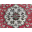 Tapis rétro noué à la main avec motif médaillon floral