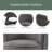 Classic Linen Fabric Swivel Lounge Chair | 360° Freely Rotating with Cross-Shaped Solid Wood Base & Legs | Comfortable Accent Chair for Living Room, Bedroom, Office & Dresser-249892983-249892979