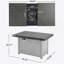 Table de foyer extensible rectangulaire en alliage d'aluminium, 50 000 BTU