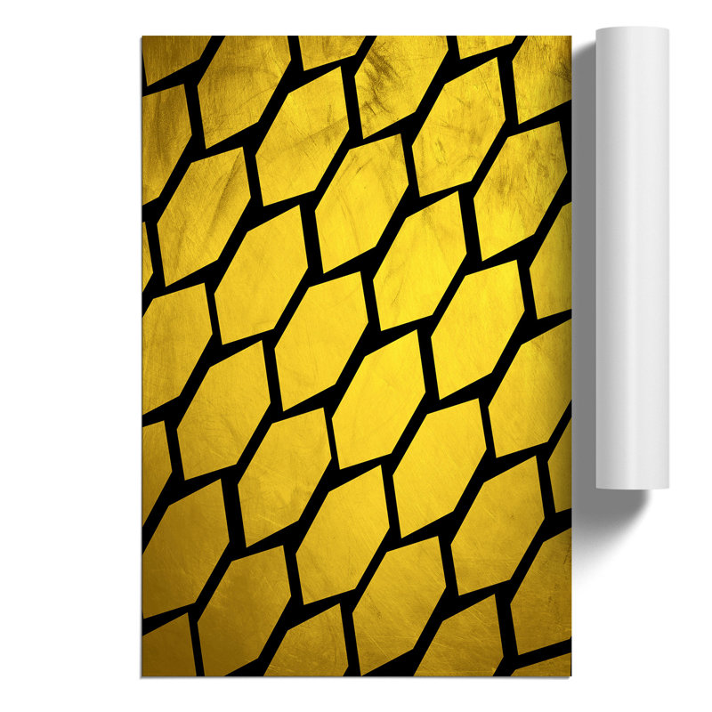 Golden Beehive - Frameless Print, 59cm H x 42cm W x 0.1cm D