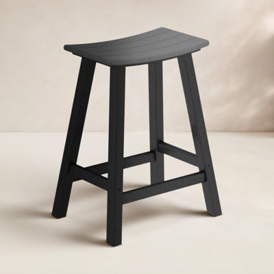 POLYWOOD® Contempo Saddle Counter Stool