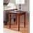 Solid Wood End Table Set Built-In Outlets