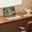 Bureau brun en bois massif en forme de L-1479493623-1479493620