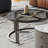 Round stone slab coffee table set-1466740830