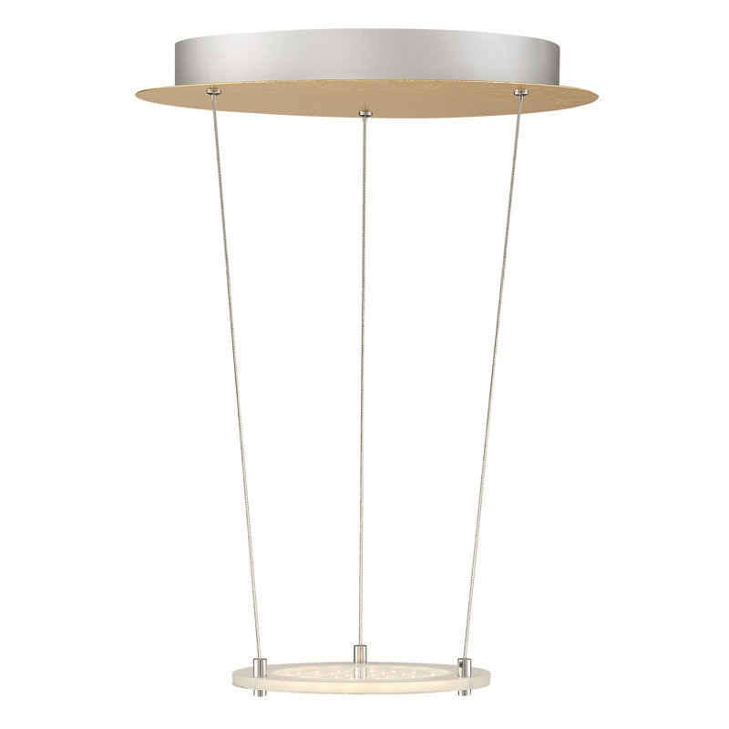 Farrish 1 - Light LED Unique/Statement Pendant, Gold/Black